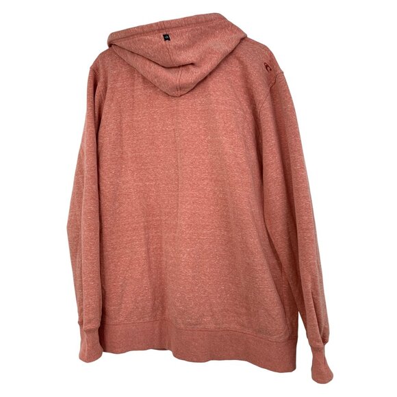 O'Neill Mens Orange Marl Full-Zip Hoodie Size Large Logo EUC  8895 - Picture 4 of 11